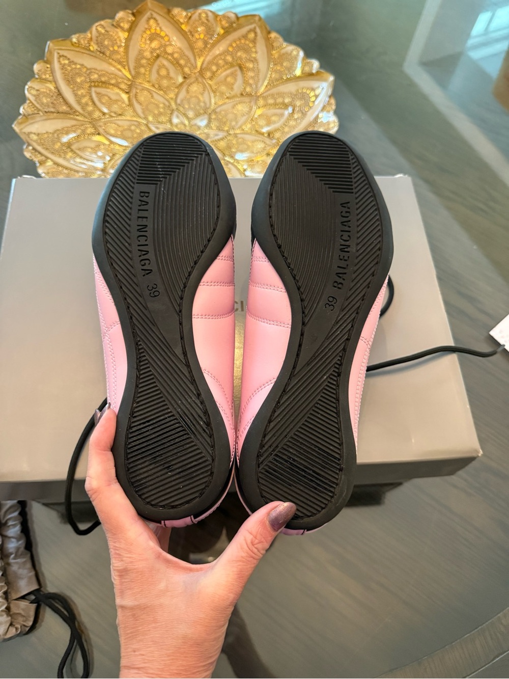 Balenciaga Pink and Black Zen Sneakers, size 39; worn once! - Picture 6 of 6